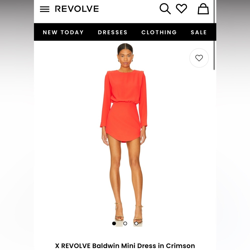 Amanda Uprichard X REVOLVE Mini Dress in neon red/orange